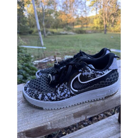 Nike Air Force 1 Crater FK NN 'Black Grey White' DM0590-001 Men's 9 Women's 10.5